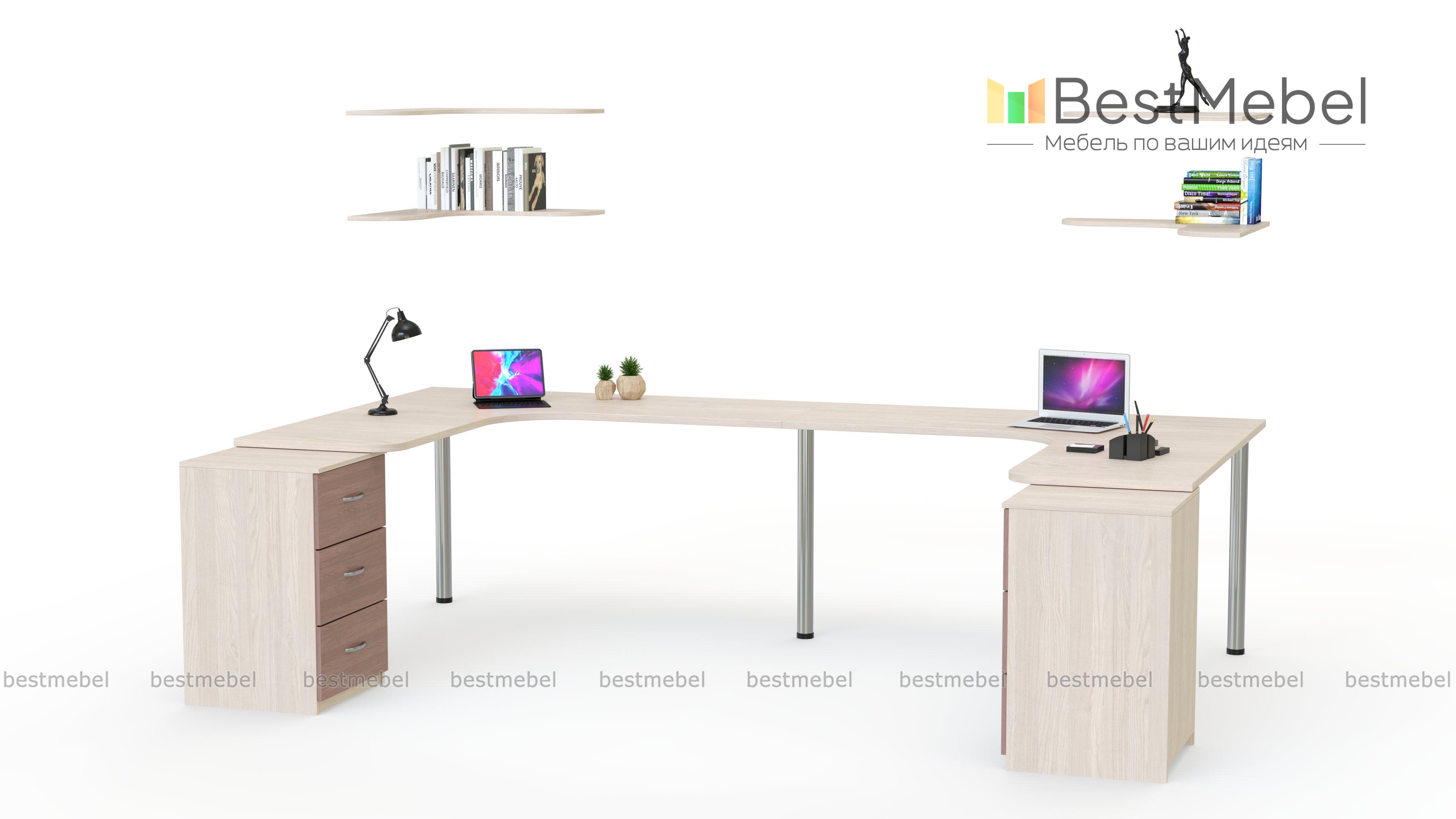 Письменный стол для двоих Канзас 40 BMS - Фото