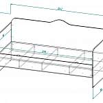 Чертеж Кровать детская Дора 4 BMS