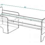 Чертеж Детская кровать Сказка BMS