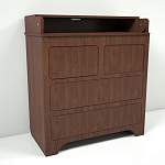 Комод - пеленатор Тач-Лач орех BMS - Фото 5