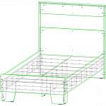 Чертеж Кровать Скарлет 1 BMS