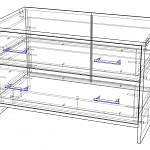 Чертеж Тумба Валерия Арт 3 BMS