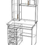 Чертеж Компьютерный стол Школьник BMS