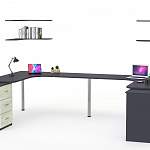 Письменный стол для двоих Канзас 40 BMS - Фото 5