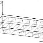 Чертеж Кровать Город BMS